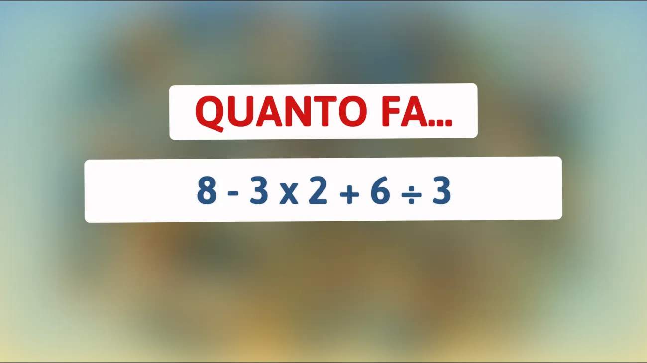 Quanti riescono a risolvere questo rompicapo matematico? Scopri se sei tra i pochi geni!"