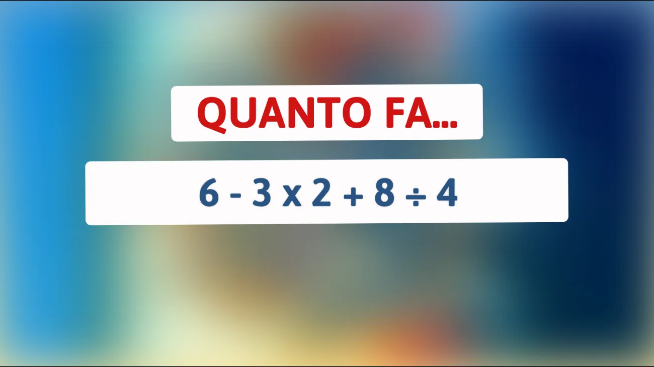 Scopri l'enigma matematico che solo i cervelli più acuti riescono a risolvere: puoi trovare la risposta giusta?"