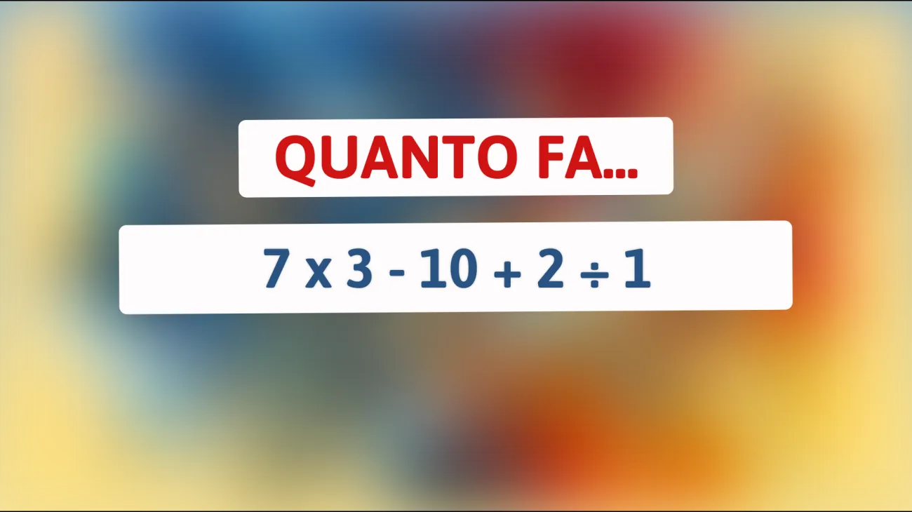 Solo l'1% riesce a risolvere questo inganno matematico: sei tra i geni che possono farcela?"