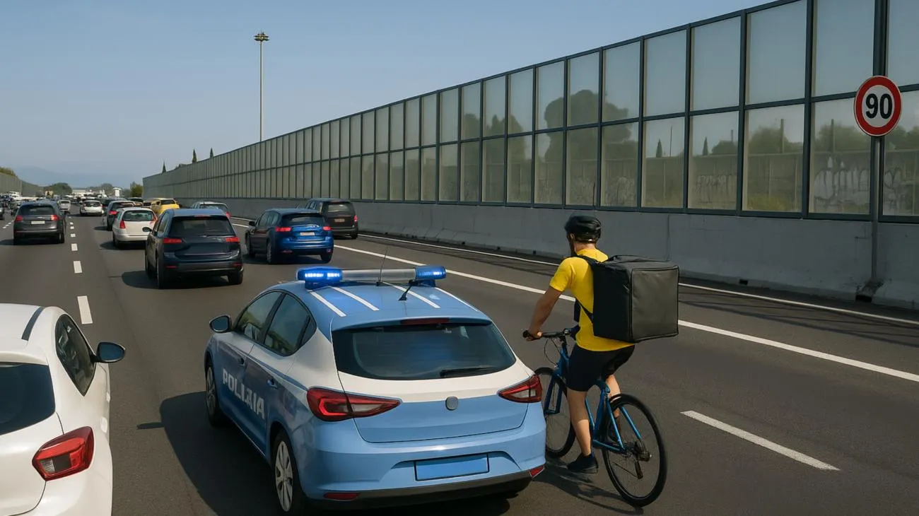 WeAre RomaRider in bici sul GRA: la scena sorprende gli automobilisti👇🏻🚴"
