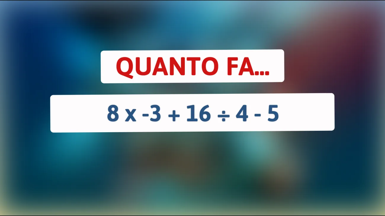 \"Riesci a risolvere questo rompicapo matematico che solo i geni possono comprendere?\""