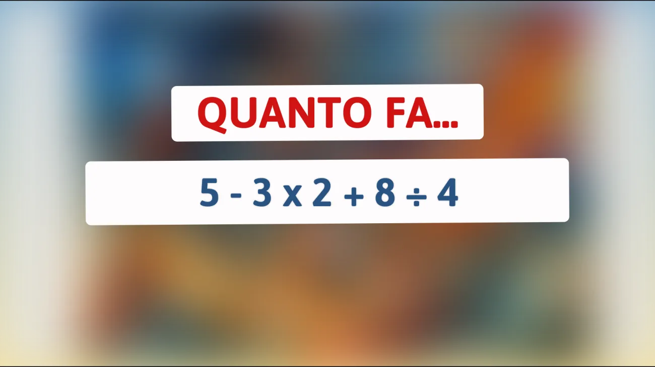 \"Solo i geni possono risolvere questo semplice enigma matematico! Riuscirai a scoprire il numero nascosto?\""