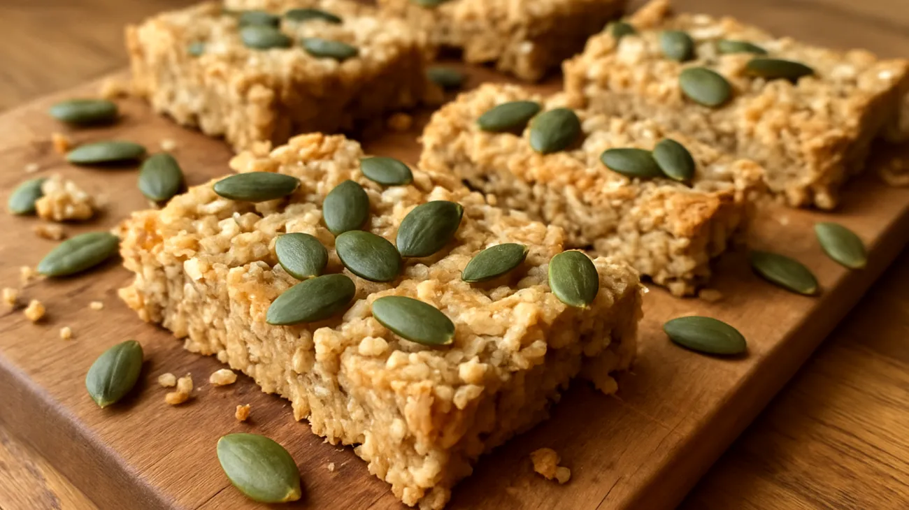 Barrette di avena e semi di zucca fatte in casa"