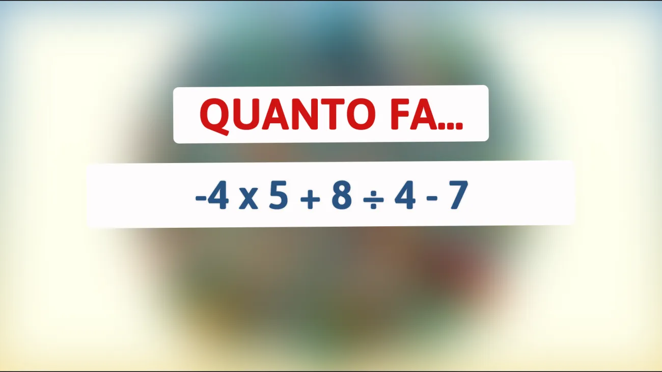 Risolvi questo enigma matematico che solo i veri geni della matematica possono capire! Sei abbastanza intelligente?"
