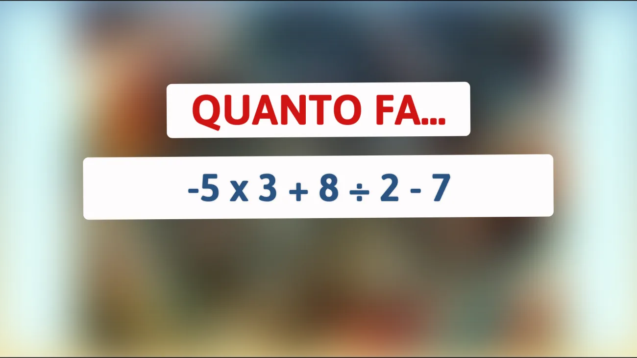 Scopri chi riesce a risolvere questo indovinello matematico: solo il 5% delle persone sa la risposta!"