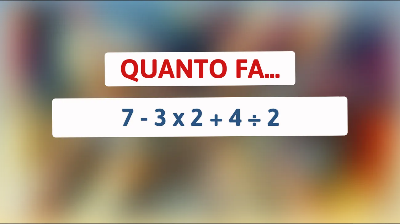 Sfida la tua mente: riesci a risolvere questo enigma matematico che solo in pochi sanno risolvere correttamente?"